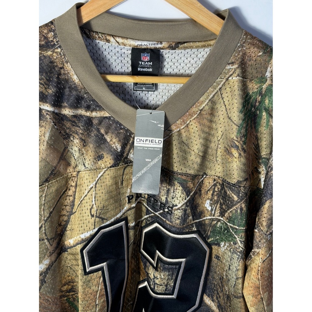 Reebok NFL Green Bay Packers Aaron Rodgers 12 Camo Jersey Realtree XL NWT - Picture 7 of 7